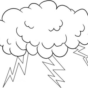 300x300 Zeus Lighting Bolt Coloring Page Color Luna
