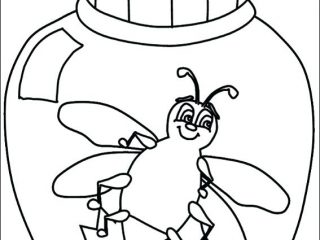 320x240 Bug Coloring Pages For Preschool Bugs Coloring Pages Lightning Bug