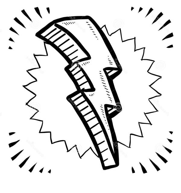 Lightning Coloring Pages