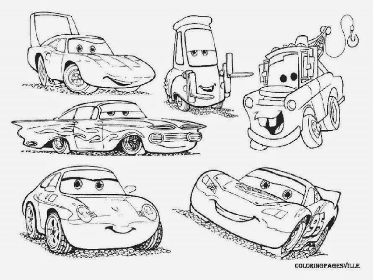 1280x960 Lightning Mcqueen Coloring Sheets Pages To Color Online Grig3 Org