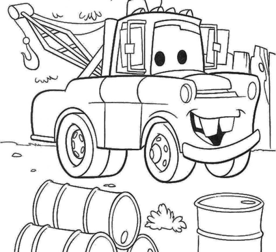 945x864 High Tech Lightning Mcqueen And Mater Coloring