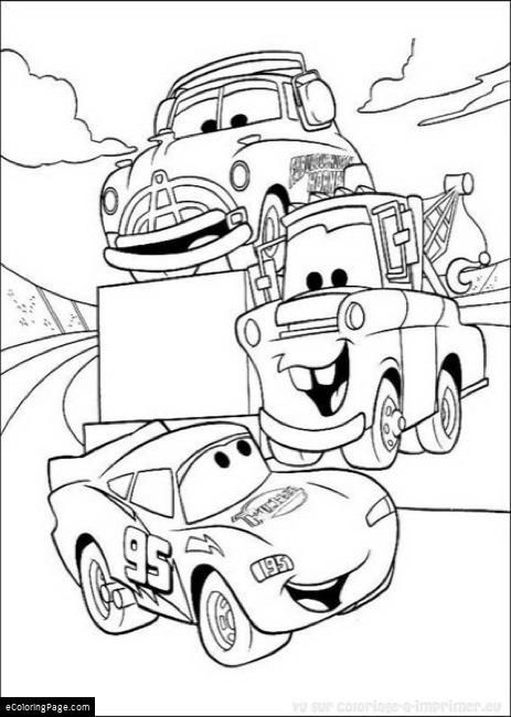 463x650 Cars Doc Hudson Tow Mater Lightning Mcqueen Printable Coloring