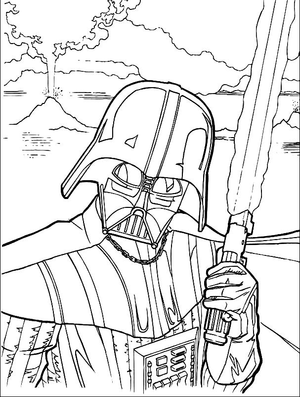 607x802 Star Wars Lightsaber Coloring Pages 312539
