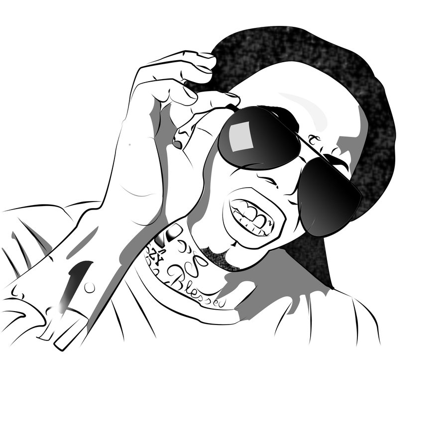 900x900 Inspiring Lil Wayne Coloring Pages 4