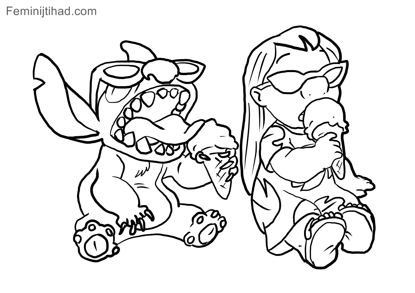 Lilo And Stitch Coloring Pages