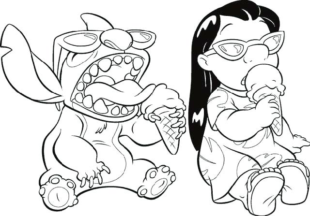 640x447 Lilo Stitch Coloring Page Wesmec.site