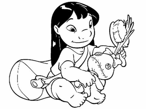 600x450 Stitch And Her Creepy Doll In Lilo Amp Stitch Coloring Page