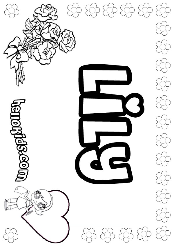 600x849 Lily Coloring Pages