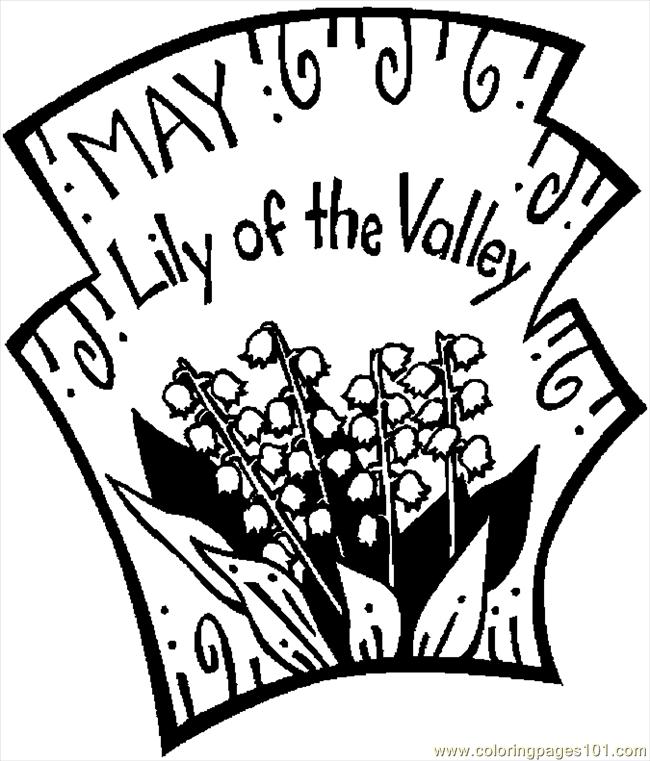 Lily Of The Valley Coloring Pages