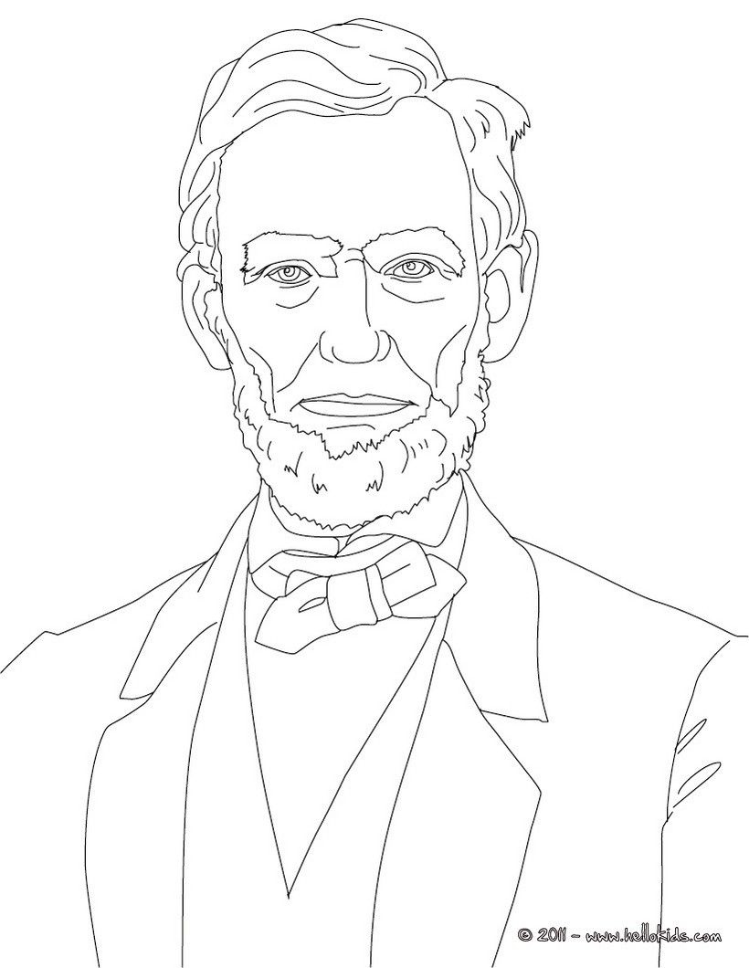 820x1060 President Abraham Lincoln Coloring Page Mystery Of History 4