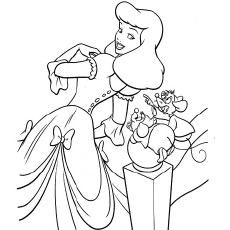 230x230 Top 25 Free Printable Cinderella Coloring Pages Online