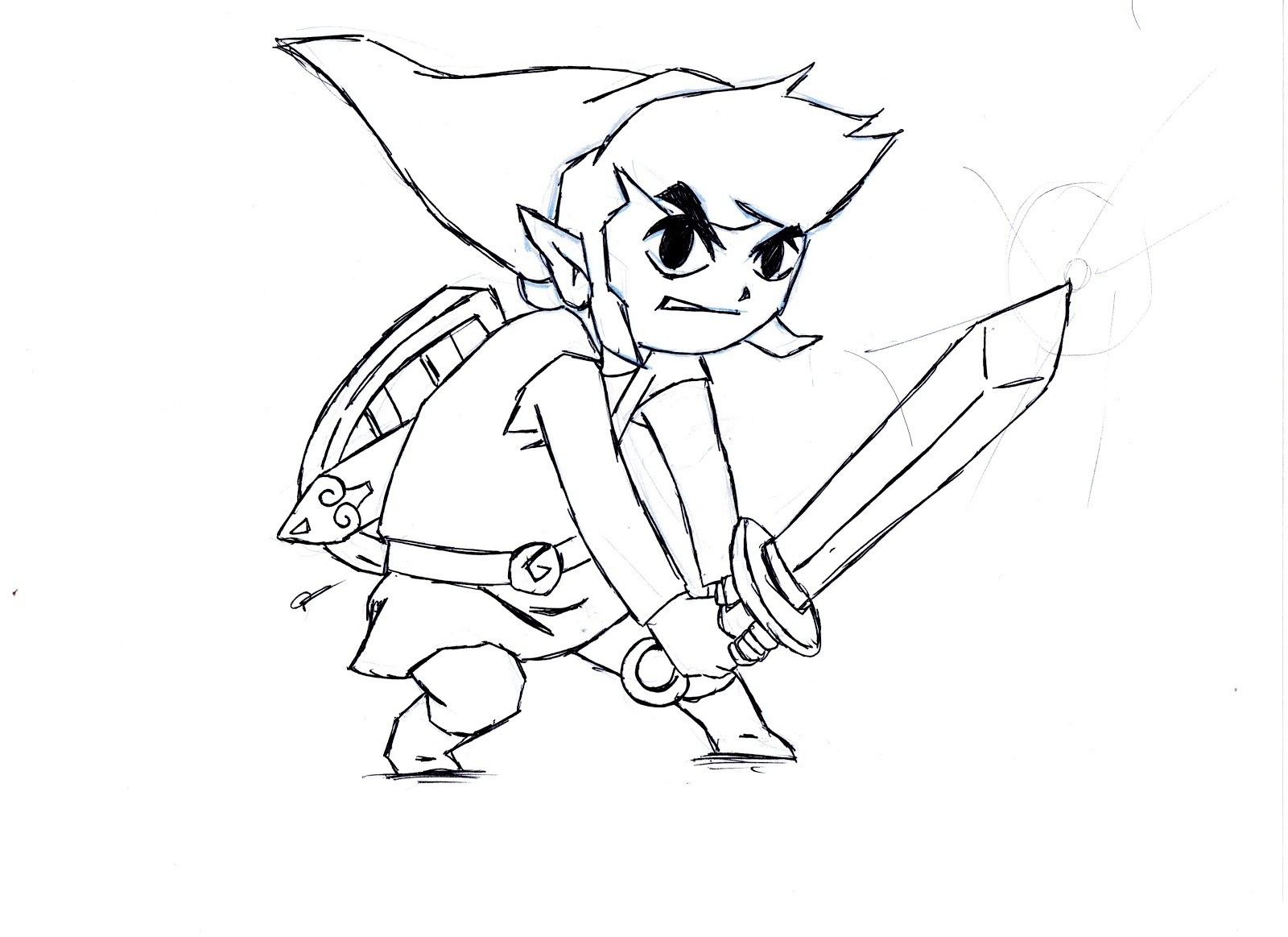 1600x1163 Printable Zelda Coloring Pages Lineart Zelda Amp Link