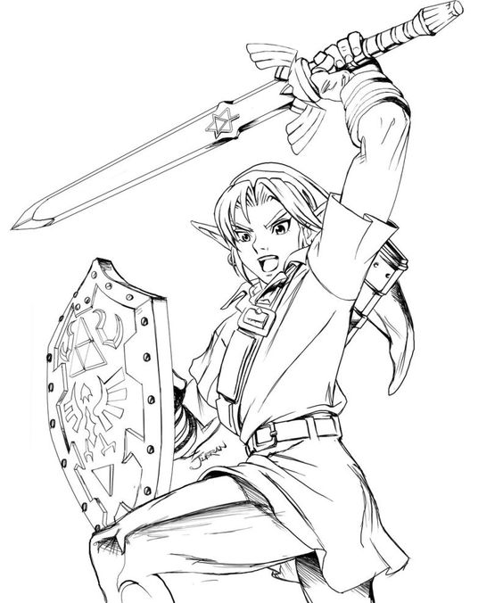 564x676 Zelda Coloring Pages Picture 445145 Lineart Zelda Amp Link