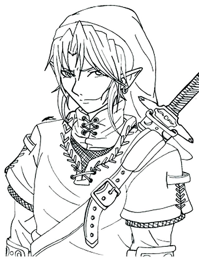 640x860 Toon Link Coloring Pages Link Coloring Pages Top Hat Coloring