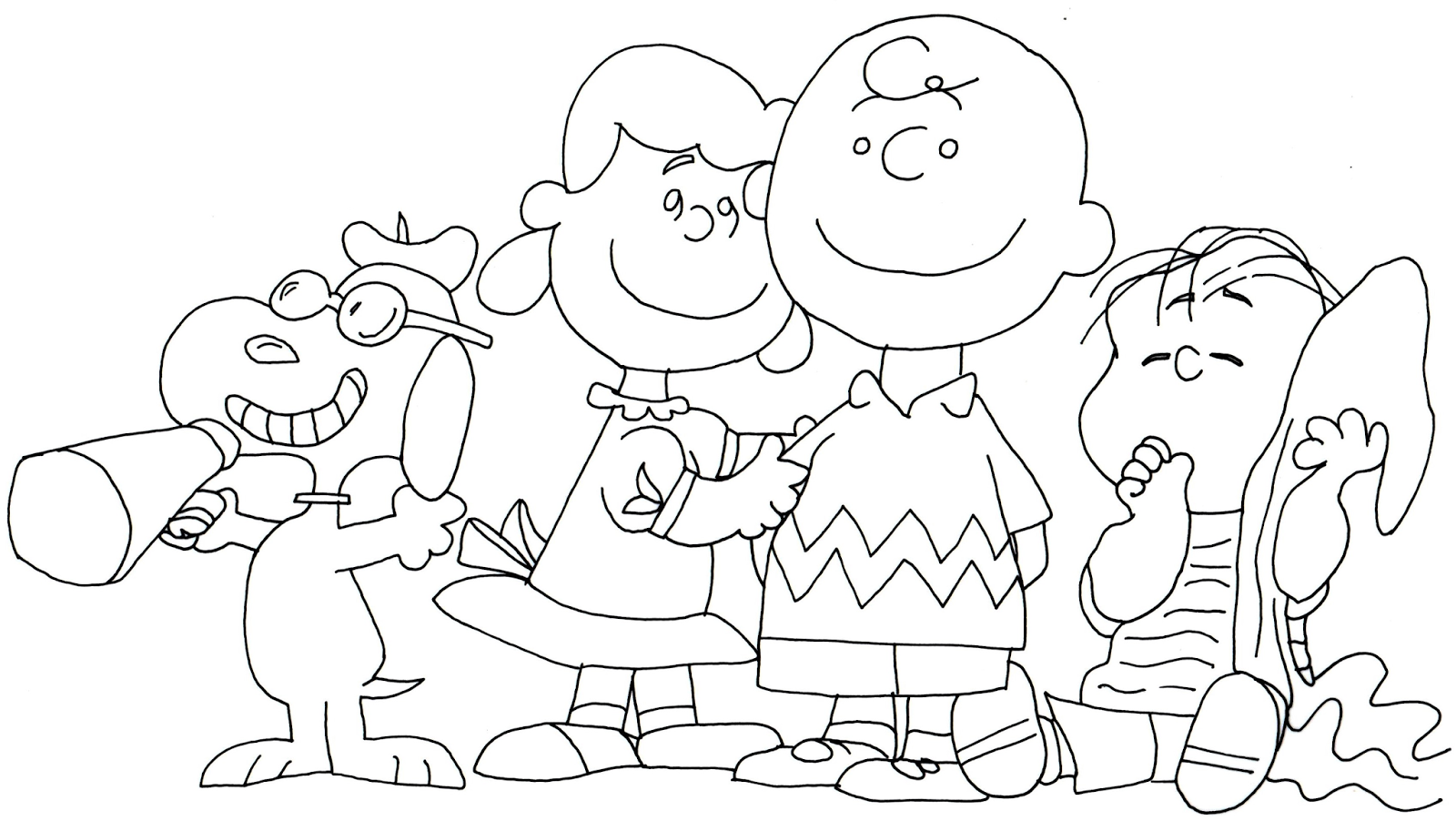 1600x902 Free Charlie Brown Snoopy And Peanuts Coloring Pages Snoopy Lucy