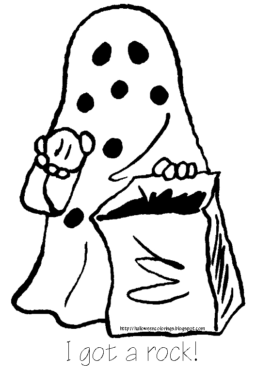 528x768 Charlie Brown Halloween Coloring Pages