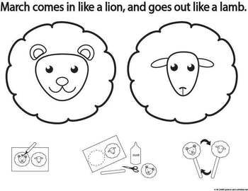 Lion And Lamb Coloring Page