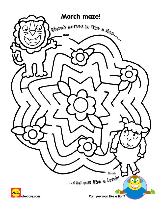 650x841 March Lion And Lamb Printable Lambs, Lions And March