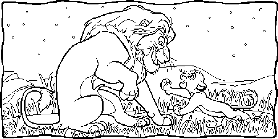 937x469 Lion King Simba Coloring Pages Free Printable For Kids To Download