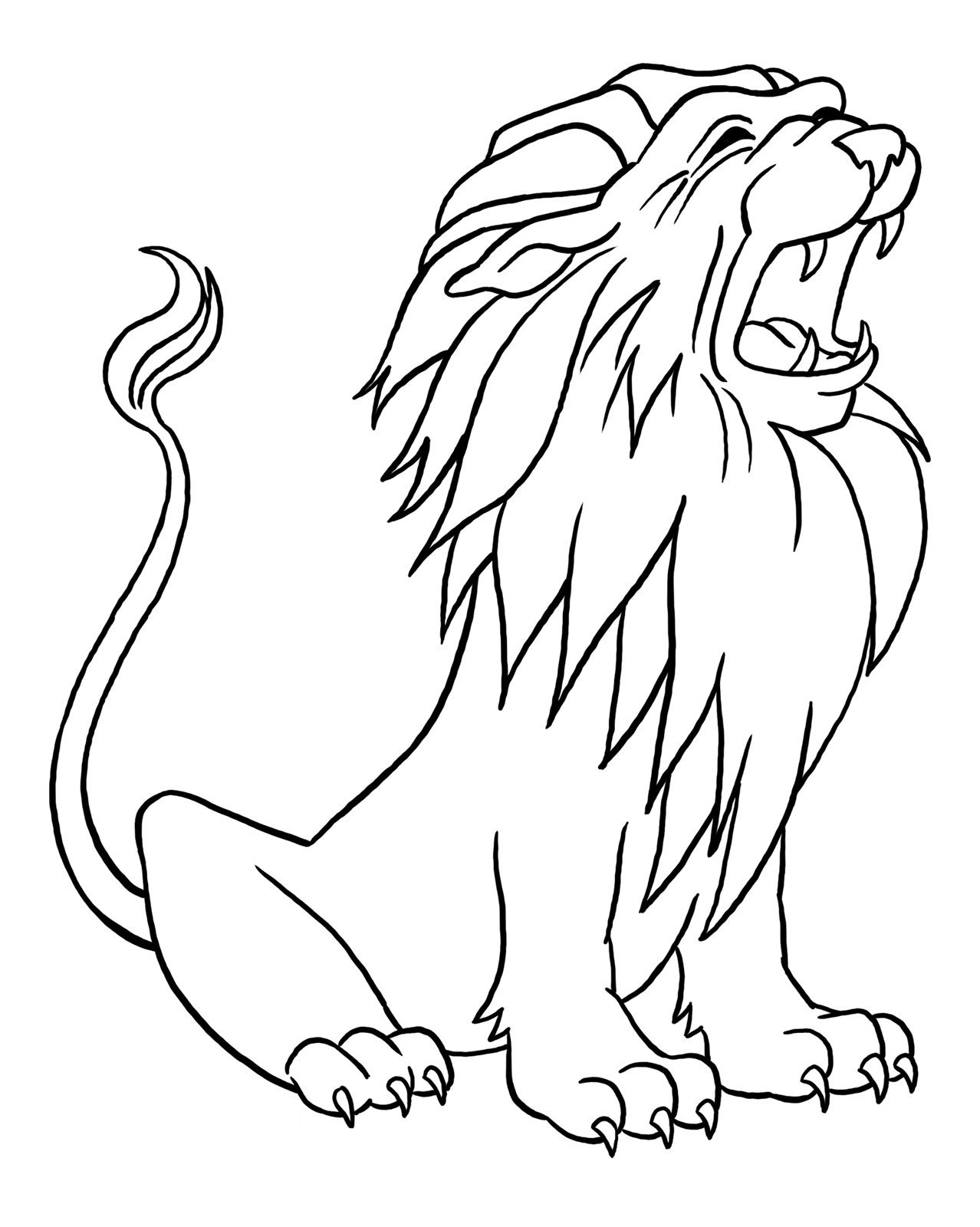 1278x1600 Quickly Coloring Picture Of A Lion Printable P