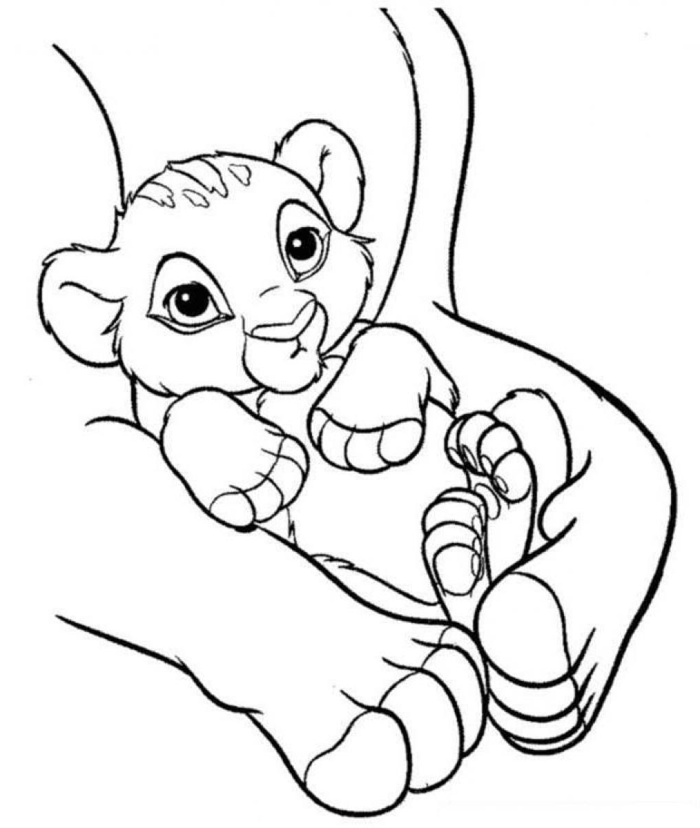Lion Cub Coloring Pages