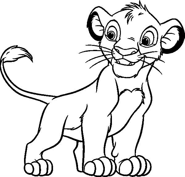 600x575 Lion Coloring Page Beautiful Lion Cub Coloring Pages Sketch