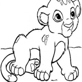 268x268 Coloring Page Of Lion Cub Kids Drawing And Coloring Pages