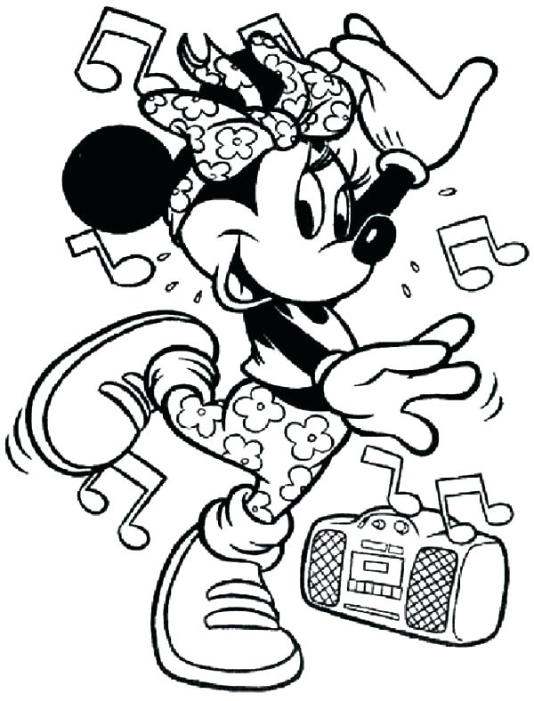 600x788 Dance Coloring Page Mouse Coloring Pages Music Dance Dance Moms