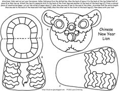 235x179 Chinese Lion Dance Coloring Page Kids Fun Lion