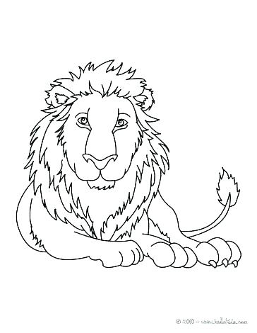 Lion Face Coloring Pages