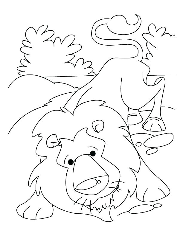 612x792 Lamb And Lion Coloring Page Lamb And Lion Coloring Page Lion
