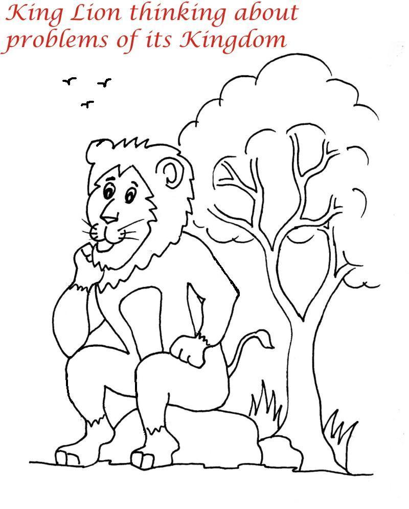 800x995 Lion Family Printable Coloring Page For Kids 9