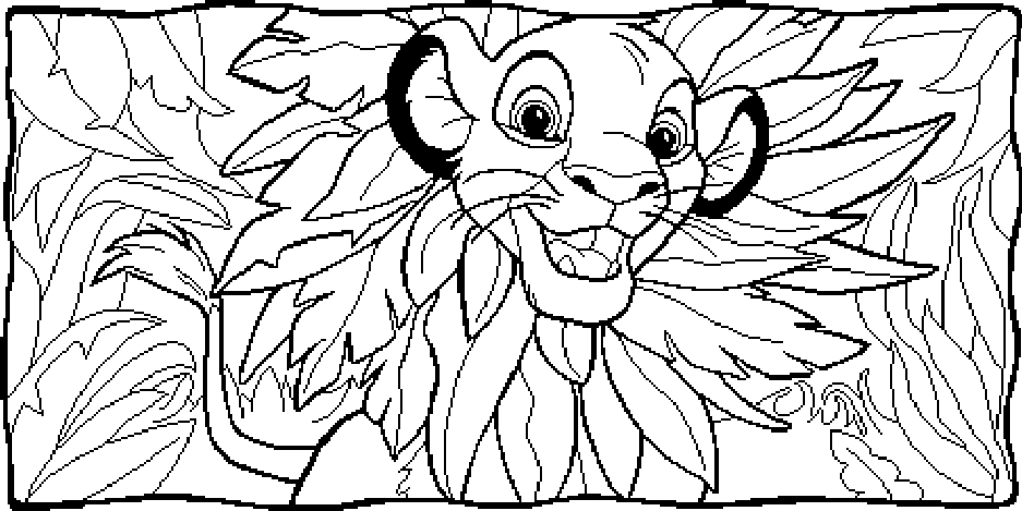 937x469 Lion King Simba Coloring Pages Free Printable For Kids To Download