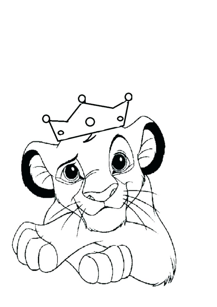 700x989 Beautiful Coloring Page Of A Lion New King Pages Baby The Family