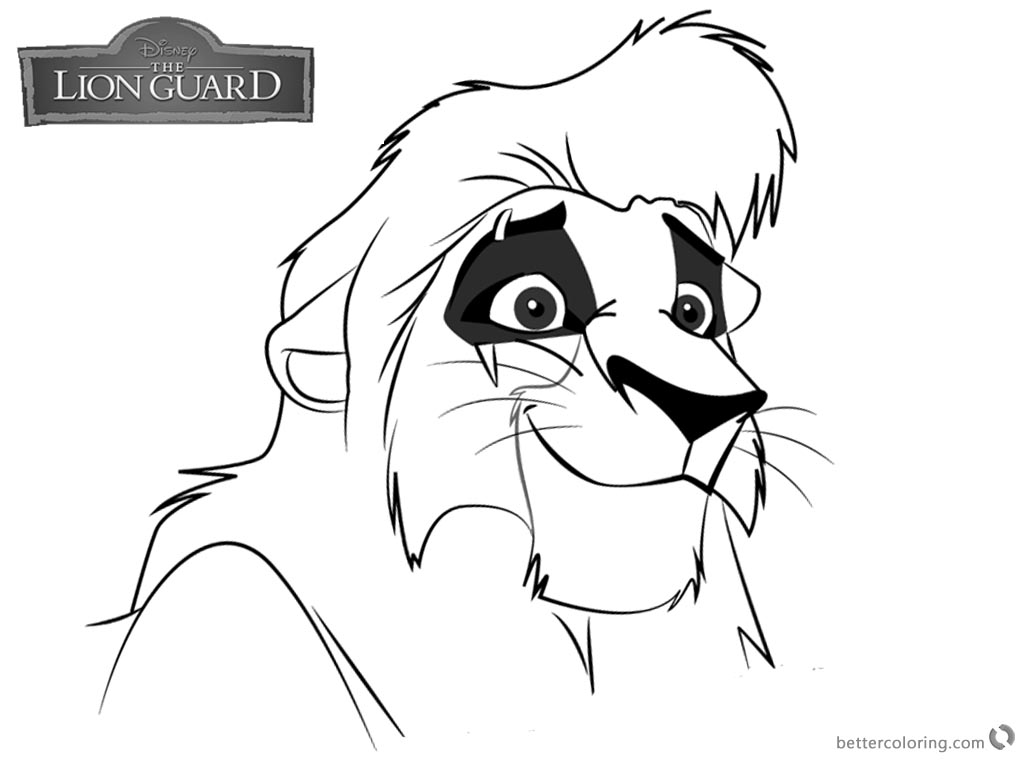 1024x760 Lion Guard Coloring Pages Kovu