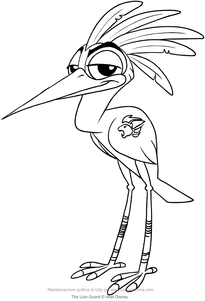 676x992 Ono (The Lion Guard) Coloring Page