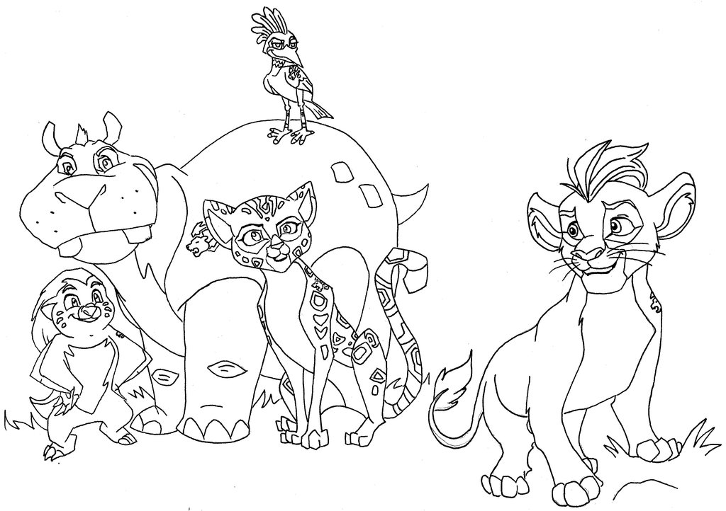 1024x722 Fuli Coloring Page The Lion Guard Coloring Pages Getcoloringpages