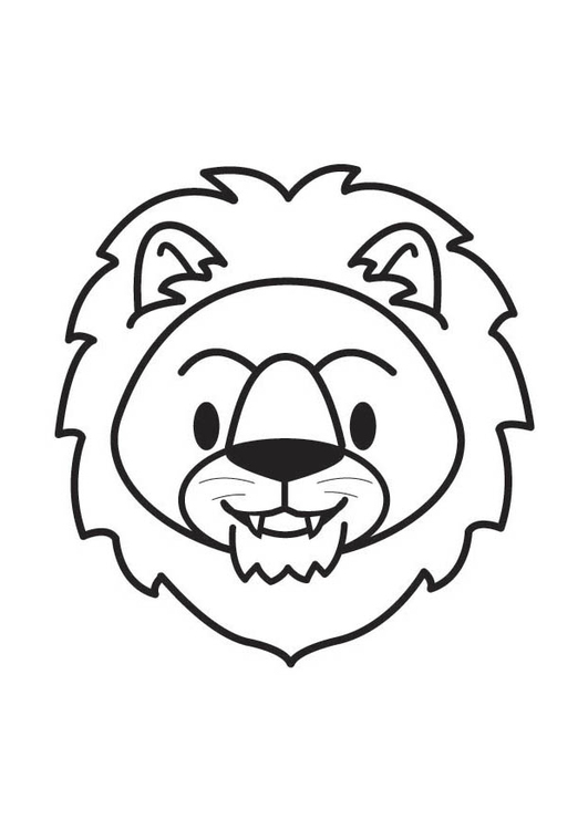 531x750 Coloring Page Lion Head