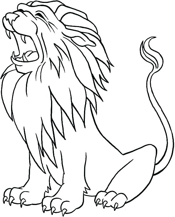 600x741 Coloring Page Lion Real Lion Coloring Pages Coloring Page Lion