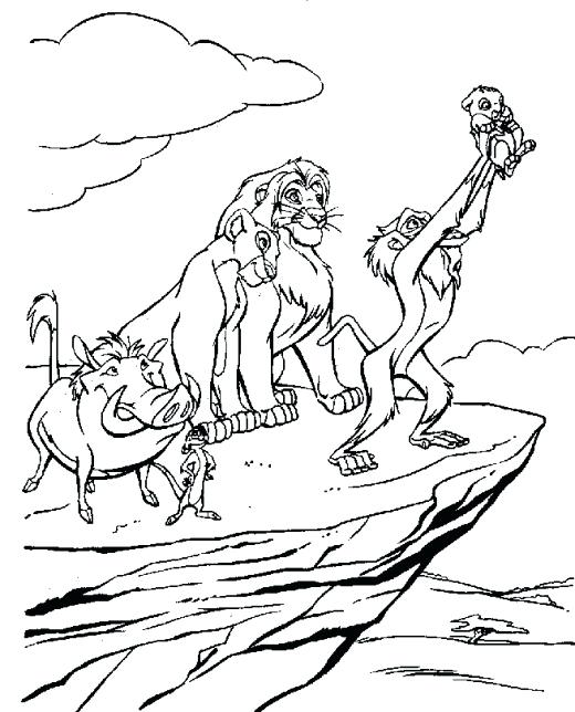 520x644 Lion King Printable Coloring Pages Protecting A Lion King Falling