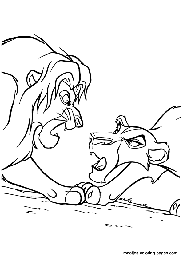 595x842 Lion King 2 Coloring Pages