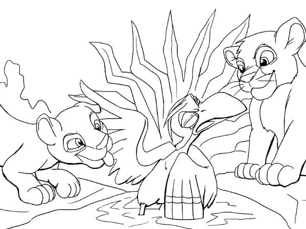 599x450 Lion King Coloring Pages Collection Lion King Scar Coloring Pages