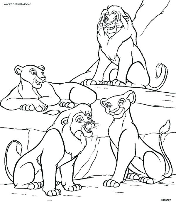 600x689 Lion Coloring Pages 2 Lion King 2 Coloring Pages Free