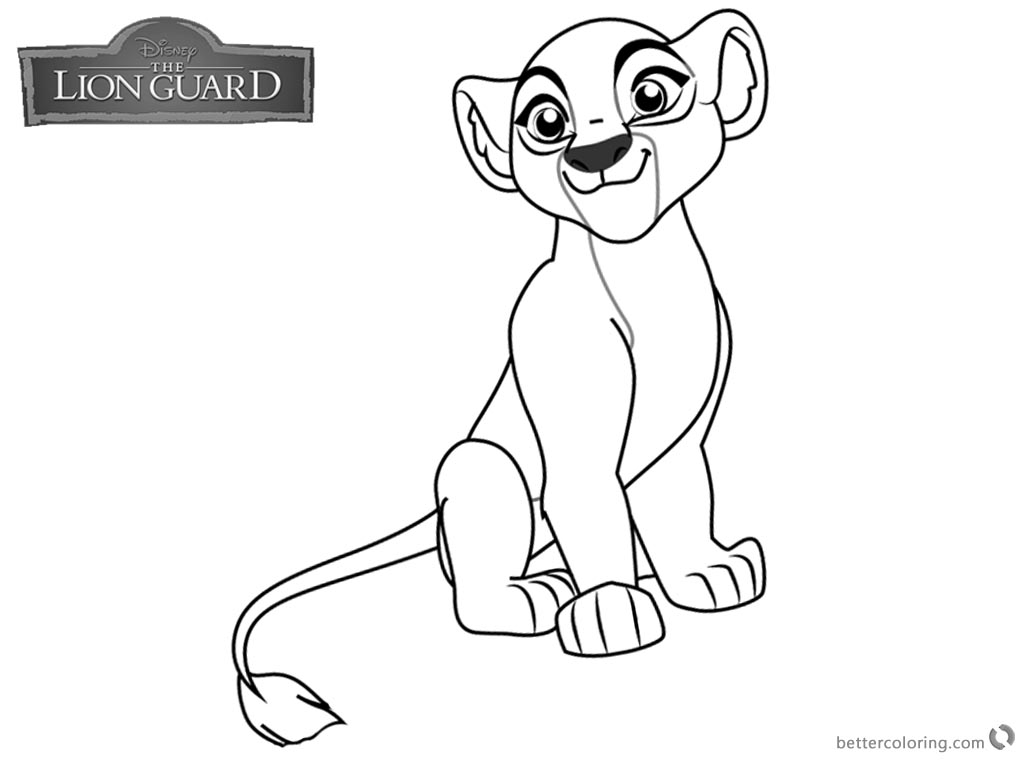 1024x760 Lion Guard Coloring Pages Kiara