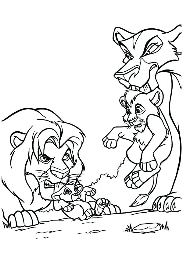 600x849 Lion King Printable Coloring Pages