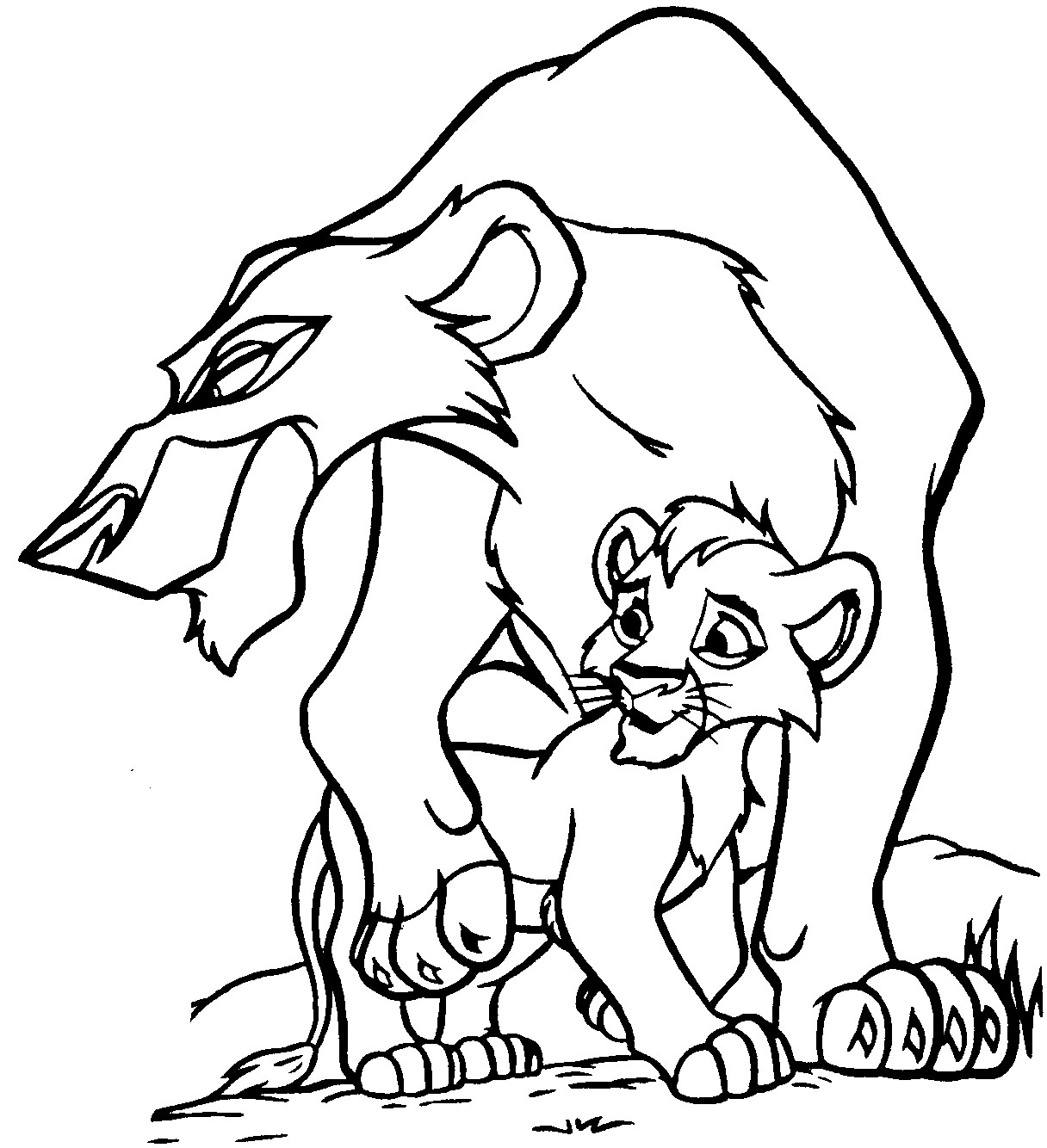 1216x1334 Lion King Coloring Pages Kovu 2 Zira