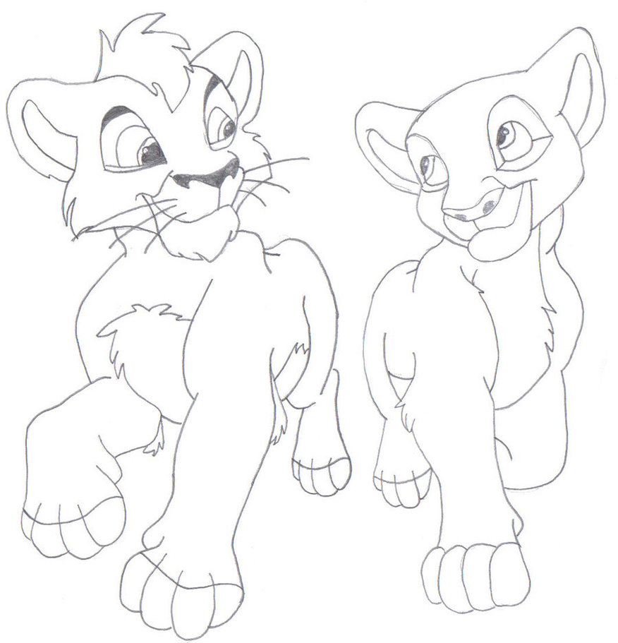 876x911 Download Lion King Coloring Pages Kovu Kiara