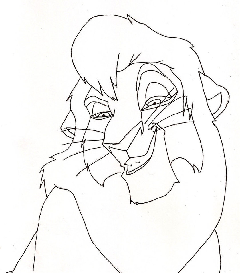 839x952 Magic Lion King Coloring Pages Kovu Drawing At Getdrawings Com