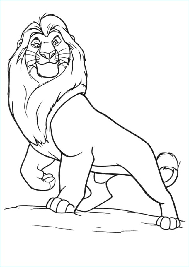 645x912 Mufasa The Lion King Coloring Page