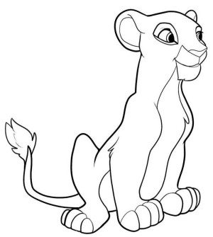 300x335 Nala The Lion King Simba And Nala In Love The Lion King Coloring